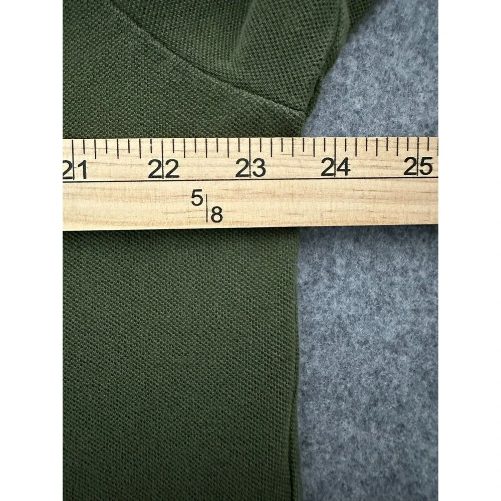 Polo Ralph Lauren Cotton Mesh Pocket Pullover Hoodie XL Olive Green Pony Preppy - Picture 3 of 9